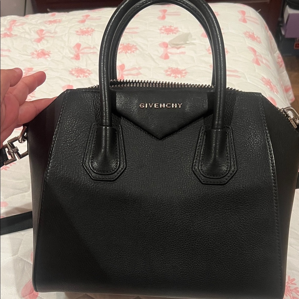 Givenchy Black Antigona Inspired Crossbody Satchel